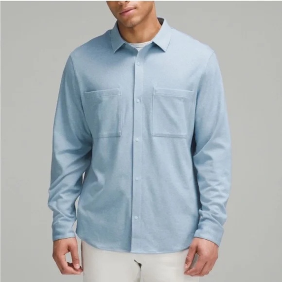 Lululemon Athletica Baby Blue Soft Knit Overshirt - Picture 2 of 13